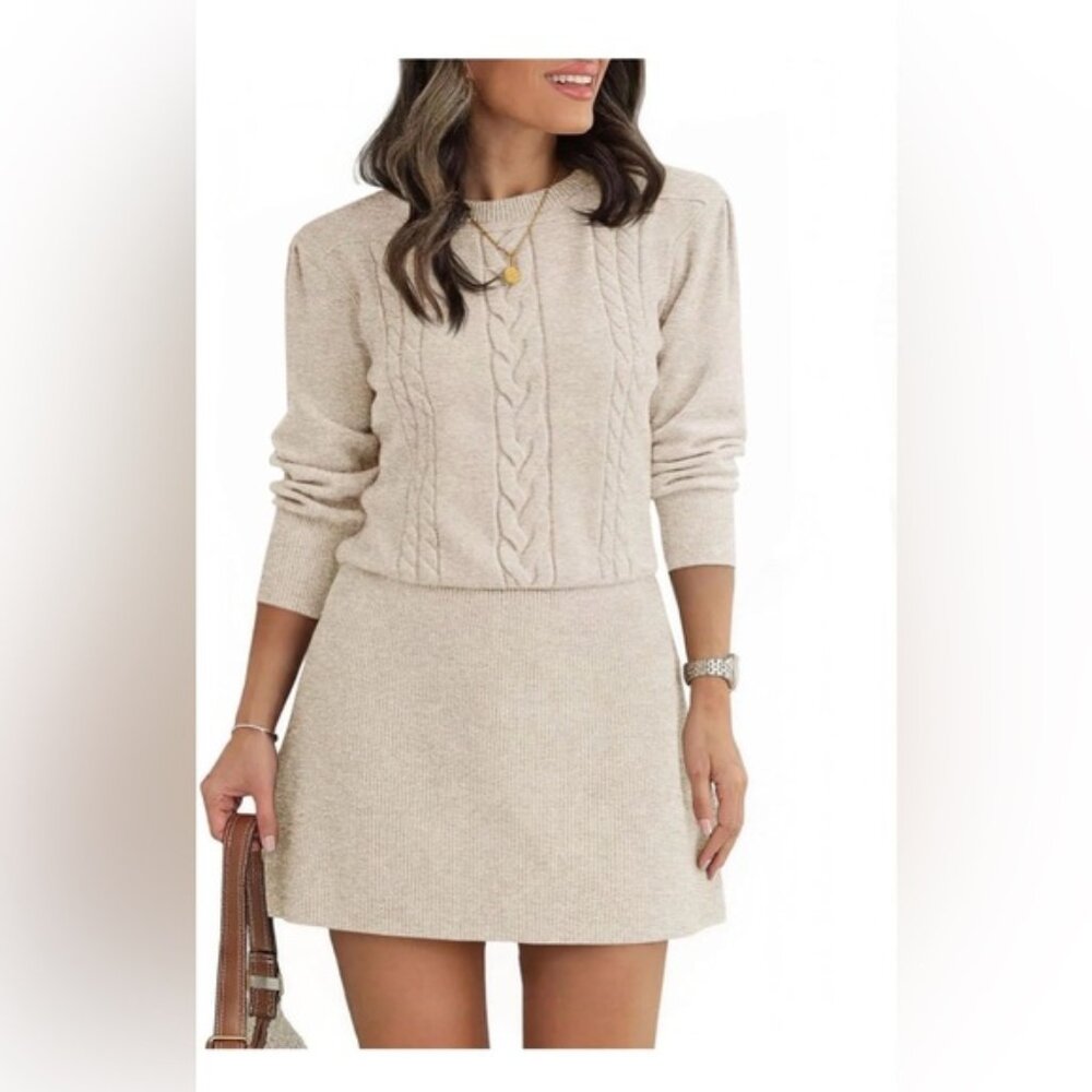 🆕Cable Knit Sweater Dress